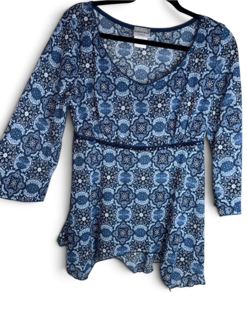 Fashion bug y2k Blue top Tunic cottagecore boho